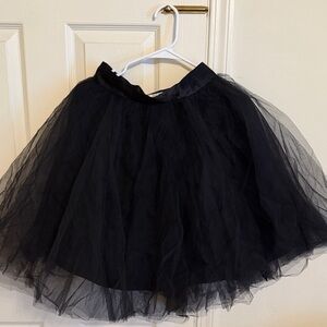 Elegant Black Tulle Skirt
